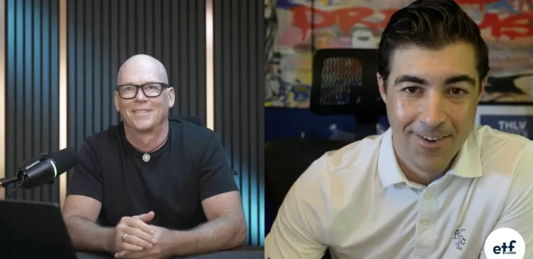 Brad Roth and Mike Willis smile while talking