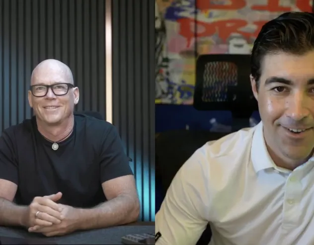 Behind the Ticker: BBB and Cyber Hornet ETFs Brad Roth and Mike Willis smile while talking