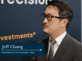 Jeff Chang of Vest is interviewed at Schwab IMPACT 2025