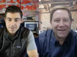 Behind the Ticker: RIET and HOMZ David Auerbach and Brad Roth smile
