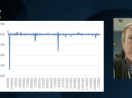 Jeffrey Ptak of Morningstar speaks alongside a chart of XOVR performance compared to equities