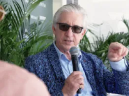 Bob Pisani discusses investing on stage at the ETF Beach House