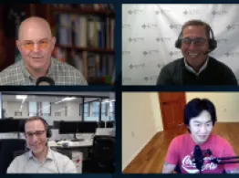 Dave Nadig, Todd Sohn, Mike Akins, and Tony Dong share a laugh on ETF Zoo