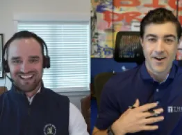 Brad Thor and Matt Camuso share a laugh on Behind the Ticker