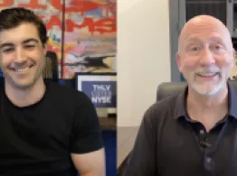 Behind the Ticker: FITZ & One Bar Ahead Brad Roth and Keith Fitz-Gerald smile while talking