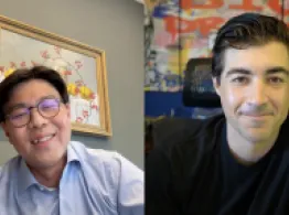 Behind the Ticker: RISE Ditches the Usual EM Playbook Young Jae Lee and Brad Roth smile while talking